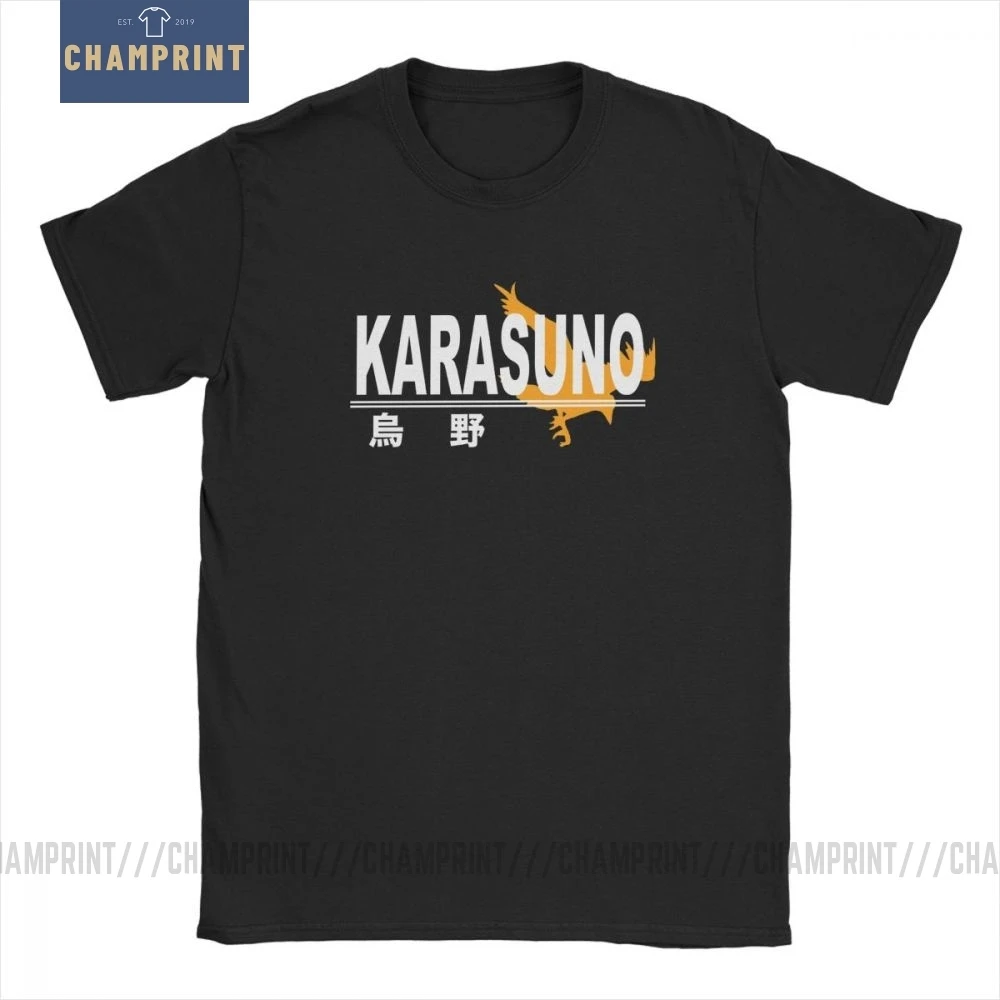 Футболка Karasuno с логотипом Haikyuu мужские хлопковые футболки Kuroo аниме Bokuto Oya Manga