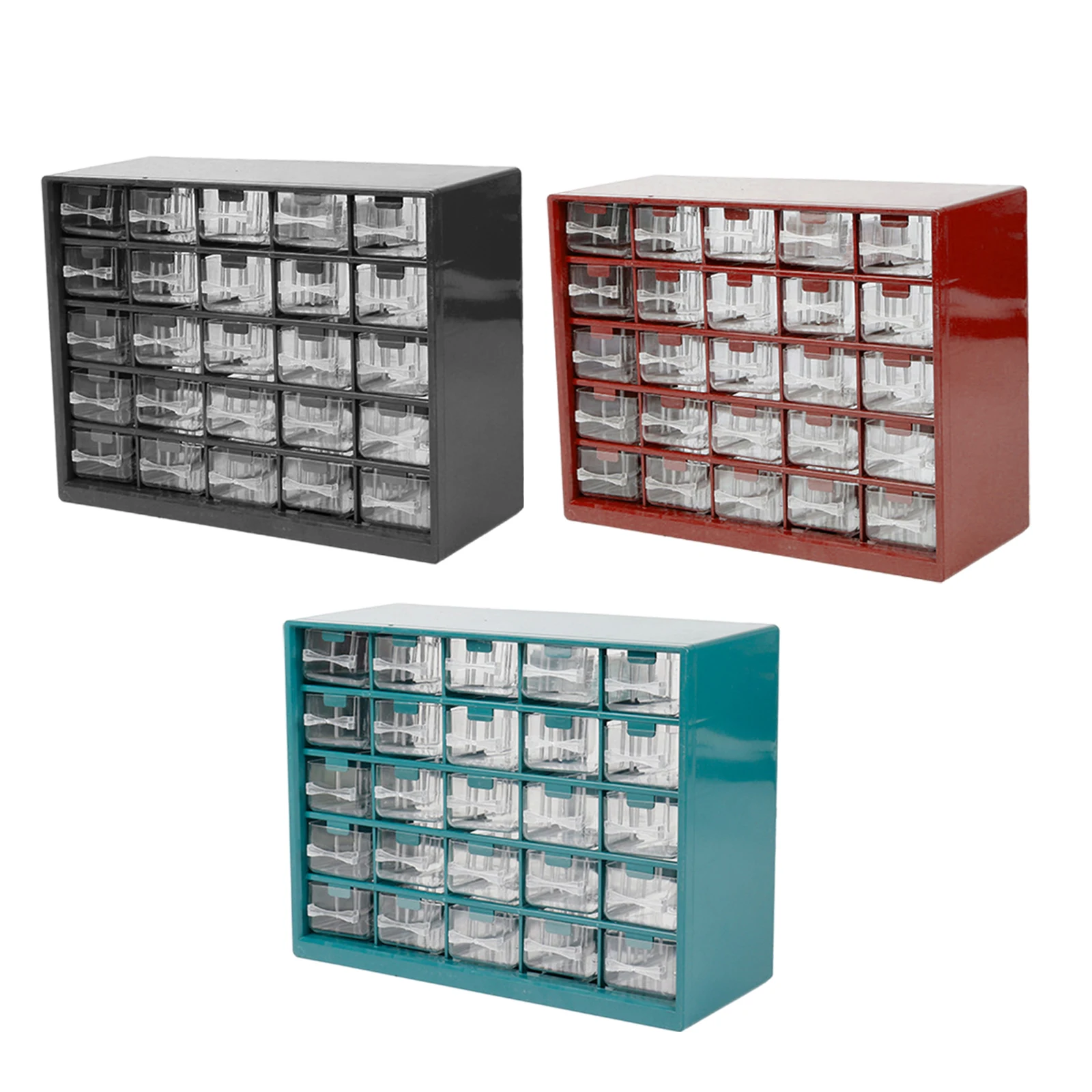 

Portable 25 Drawer Parts Storage Box Tool Storage Box Craft Cabinet for Jewelry Screws