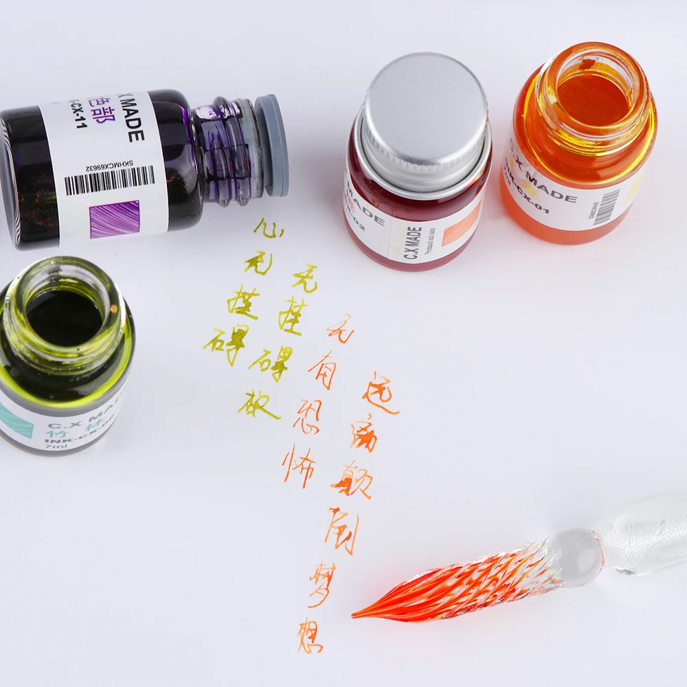 Цветная чернильная канцелярская живопись авторучка не Углеродные чернила для