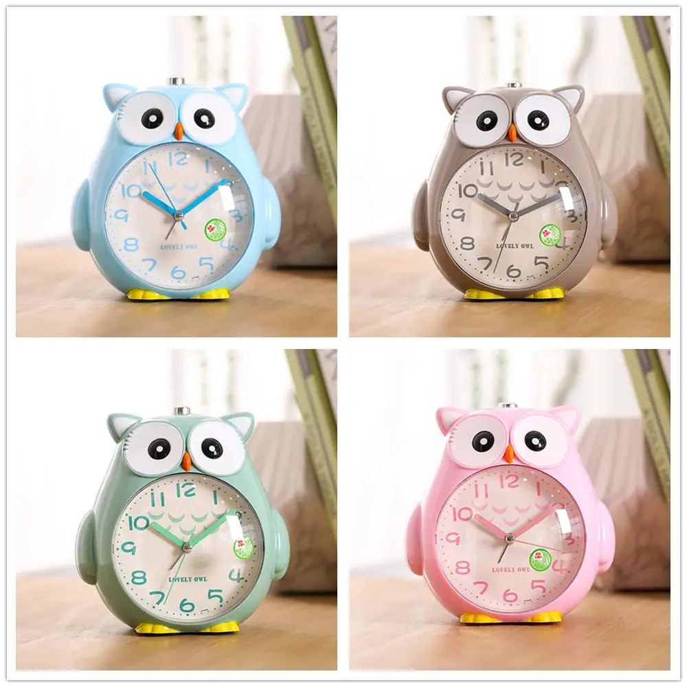 Creative Luminous Clocks Children Music Snooze Table Alarm Clock Kids Room Decoration Gift