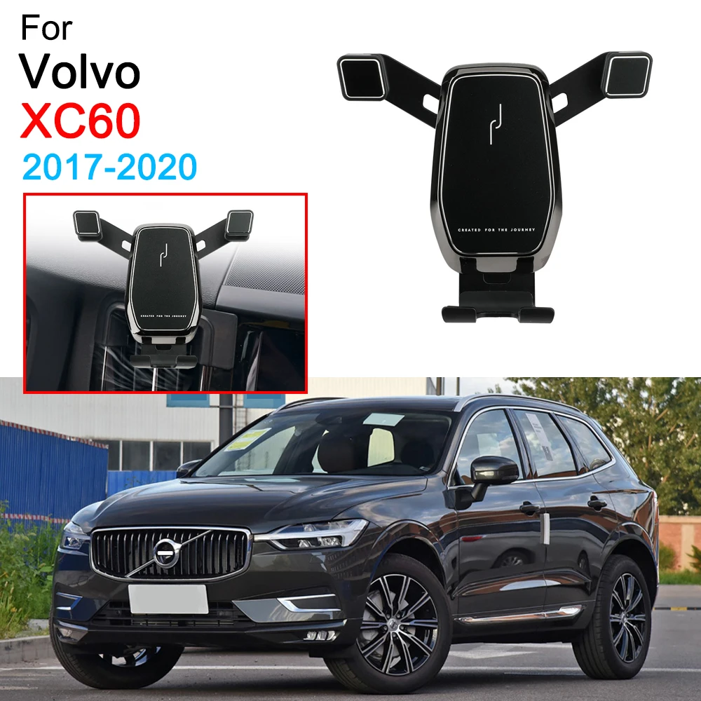 Car Phone Holder Air Vent Mount Clip Clamp Mobile Phone Holder for Volvo XC60 Accessories 2017 2018 2019 2020