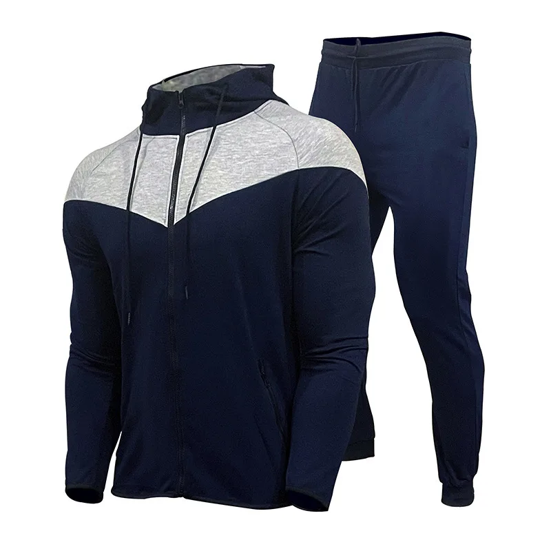 

2021Men's Suit Hoodie Set Men's Sportswear Sportswear Hoodie + Sweatpants 2 Spring and Autumn Men's Cotton Jacket Sweatshirts