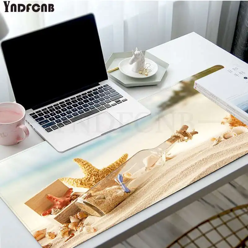 

Beach Shell Cute Keyboards Mat Rubber Gaming Mousepad Desk Mat Size For CSGO Game Player Desktop PC Computer Laptop