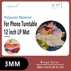12 дюймов Анти-статический смешанные Цвет слипмат Войлок запись коврик для проигрыватель пластинок из винила