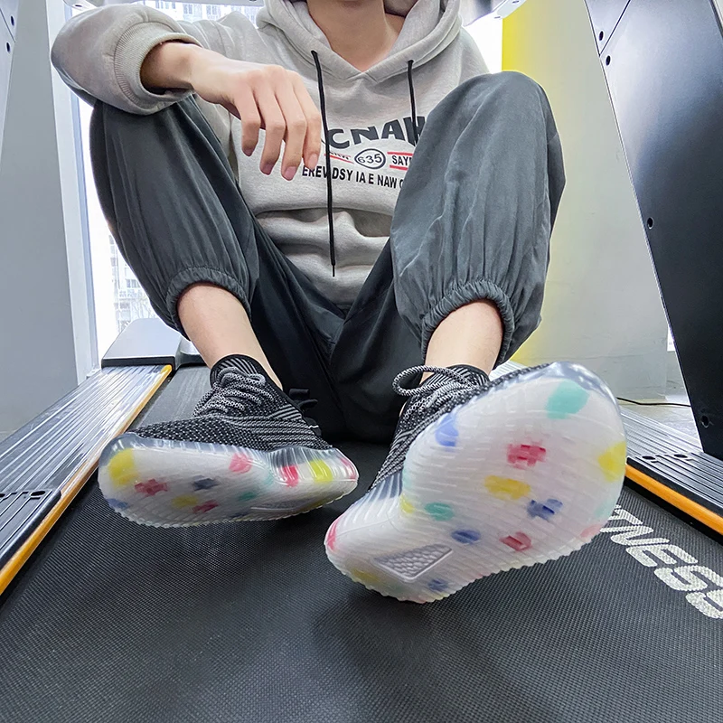 

New Ladies Fashion Casual Shoes Sports Running Shoes Light Breathable Reflective Women's Shoes Trend Walking Shoes Thick Bottom