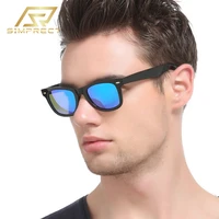 simprect 2022 polarized sunglasses men luxury brand designer fashion mirror square sun glasses vintage uv400 driving oculos