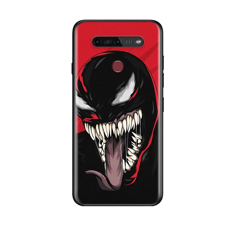 

Marvel Avengers Super Hero Venom For LG K92 K71 K62 K61 K52 K51S K50S K42 K41S K40S K31 K30 K22 TPU Silicone Black Phone Case