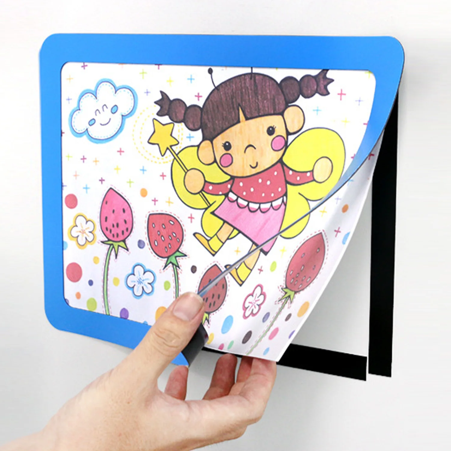 2 шт. 5 дюймовые однослойные рамки ПВХ магнитные фоторамки для холодильника