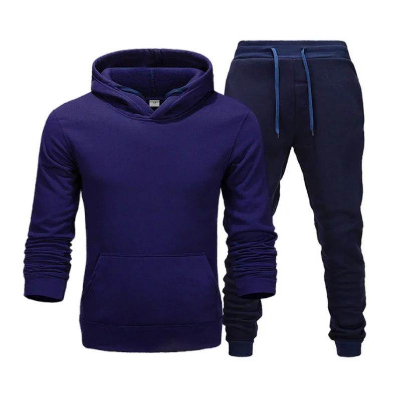 

Winter Brand Men's Solid Color Casual Hoodie Fashion Pants Jogging Suit Track Suit Sweatshirt Woman Hoodie Pants Two-Piece Sport