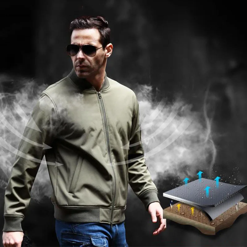 Мужская Уличная зимняя Военная тактическая куртка водонепроницаемая флисовая