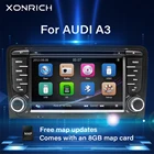 Автомагнитола 2 Din, DVD-плеер для Audi A3 8P S3 RS3 Sportback 2003-2011, мультимедиа, GPS навигация, головное устройство, стерео аудио