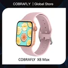 Смарт-часы COBRAFLY IWO 13 X8 Max для мужчин и женщин, умные часы с экраном 1,75 дюйма, с поддержкой BT, с функцией вызова, с пульсометром, фитнес-трекером PK W26