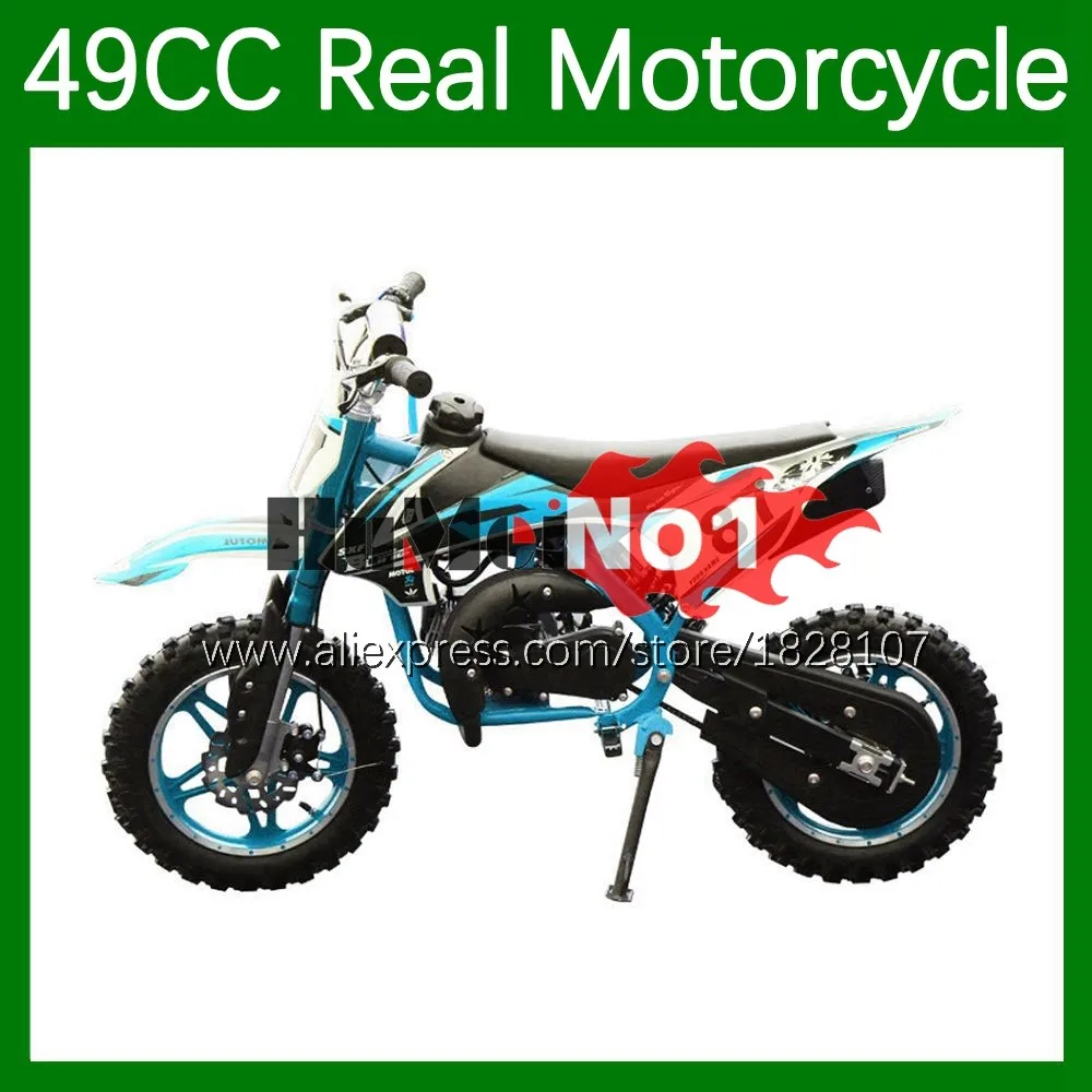 

Мини-мотоцикл 49cc, 2-тактный горный бензиновый скутер, вездеход, внедорожный Супербайк, маленький багги, мотоциклы, Детские гоночные автовело...