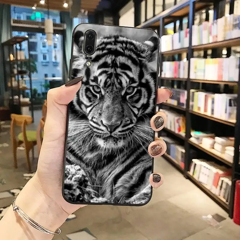 

Fashion Tiger Leopard horror animal high quality Phone Case cover For Huawei honor Mate P 10 20 30 40 Pro 10i 9 10 20 8 x Lite