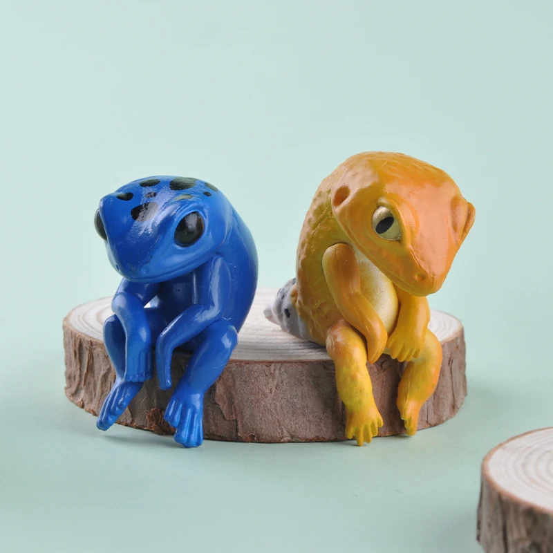 

Afternoon Resting Reptile Animals Capsule Toys Eyelid Geckos Central Bearded Dragon Creative Action Figure Toys Blind Boxes