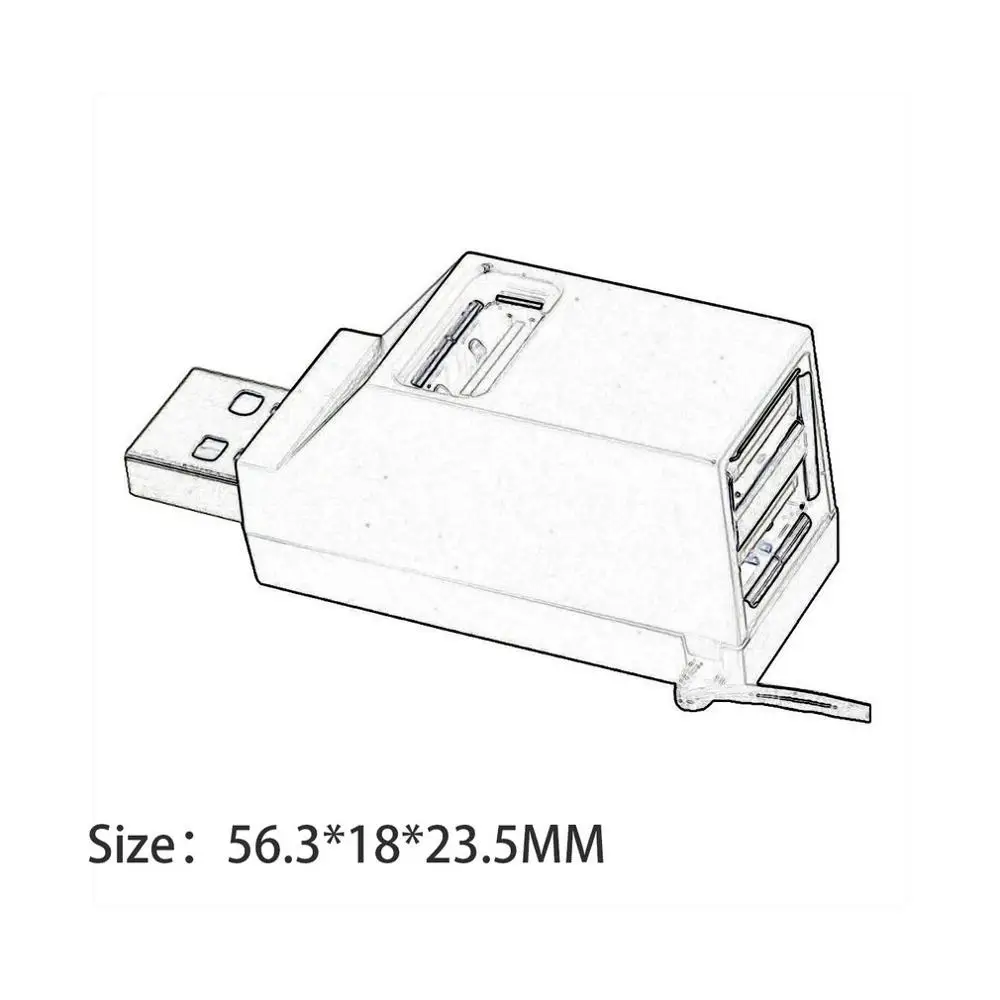 Высокоскоростной многопортовый мини порт USB 2 0/3 0 usb хаб адаптер разветвитель для