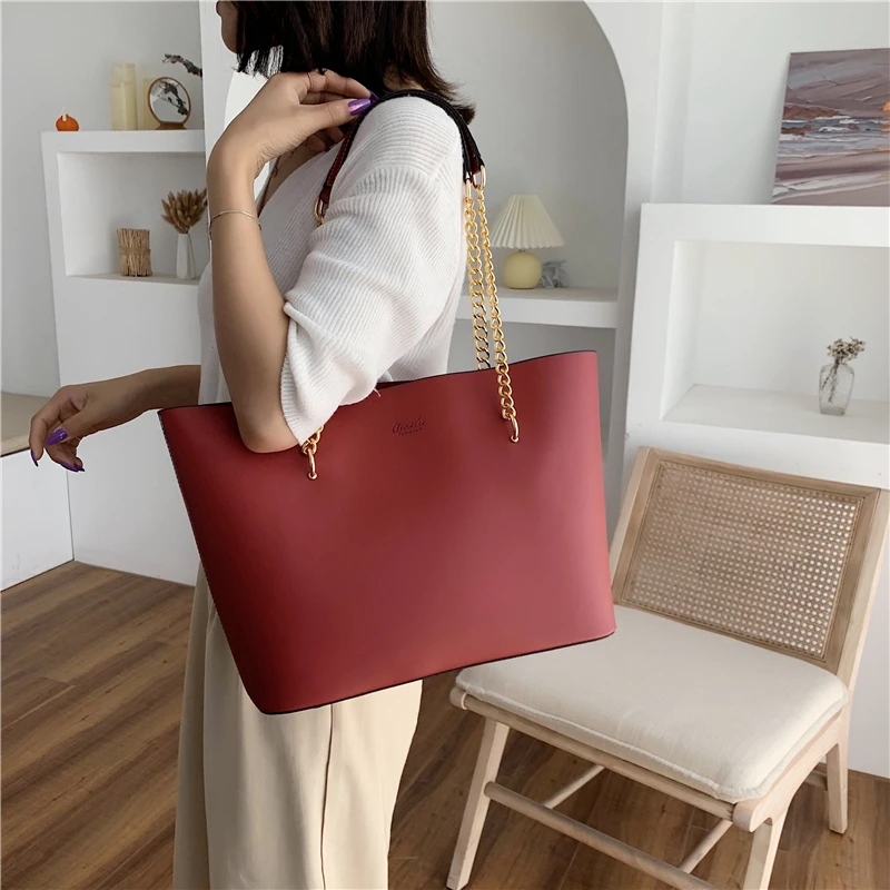 casual handbag women big tote bag leather handbags for ladies new elegant shoulder bag luxury handbags women bags designer sac free global shipping