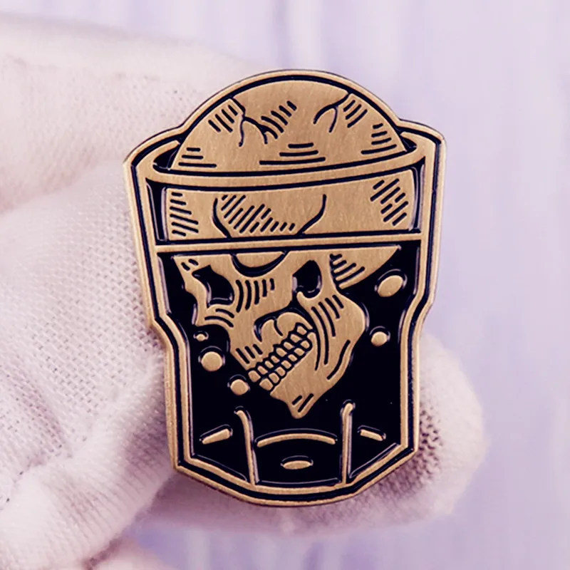 Женская/Мужская брошь в виде черепа виски | Украшения и аксессуары