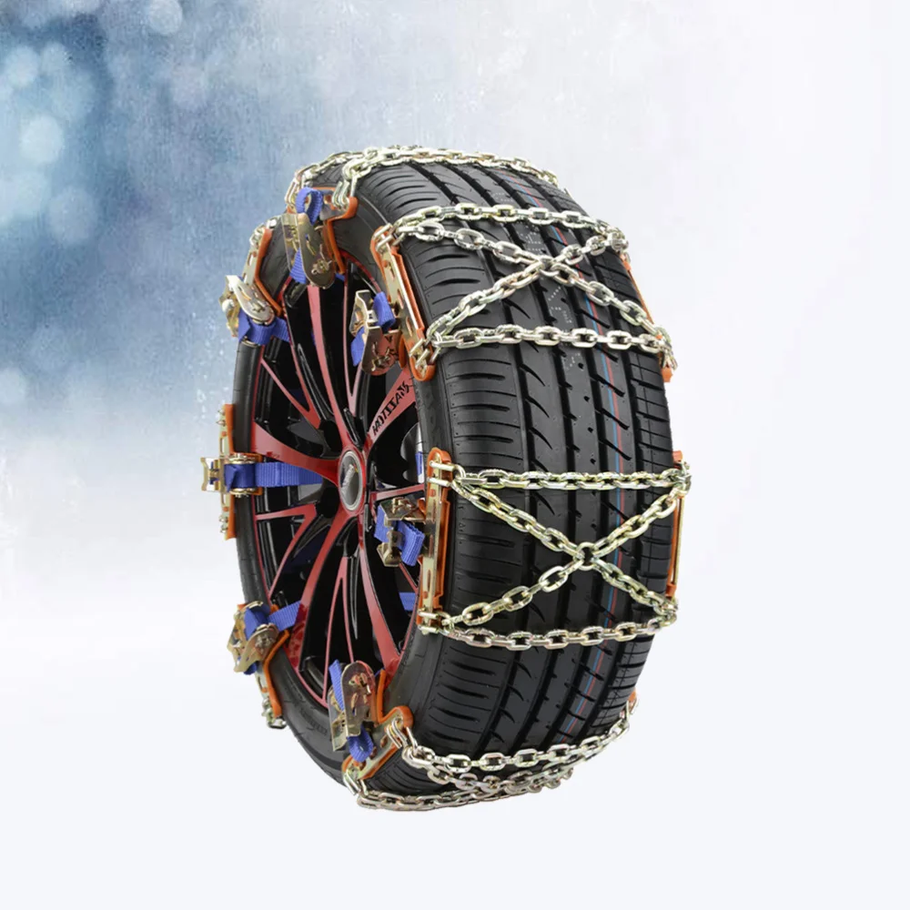

1pc Tire Antiskid Metal Snow Chain Wear-resistant Steel Tire Chain for Snow Road and Sand Road