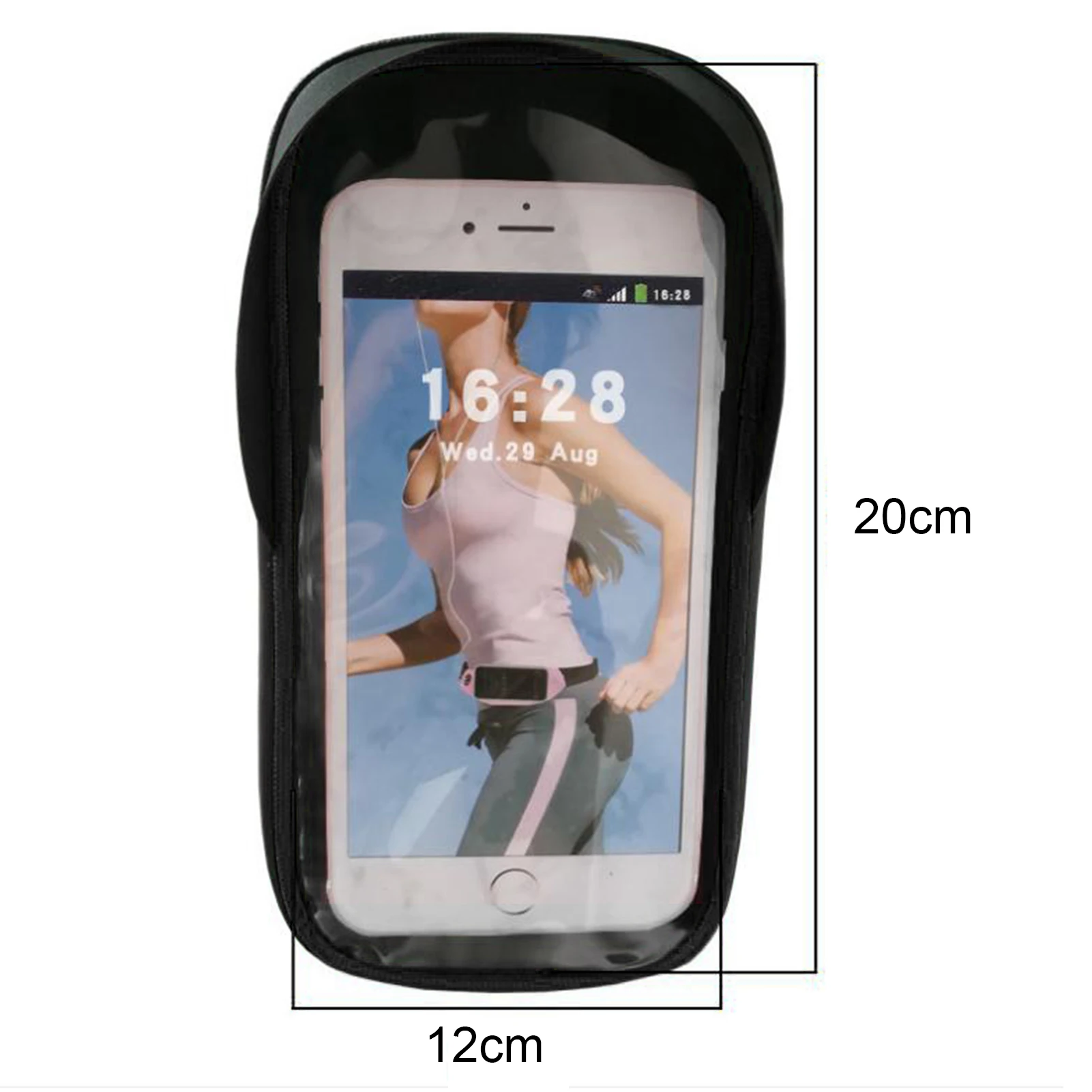 

Bicycle Touch Screen Waterproof Bag Mountain Bike Front Beam Pouch Riding Sack Panniers for Less Than 6.5 Inches Phone