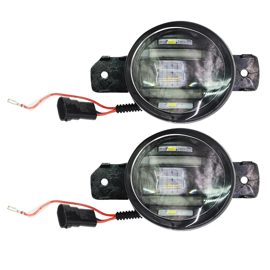 Cawanerl 2 X Противотуманные фары Дневные Фары Светильник LED DRL дневная ходовая лампа