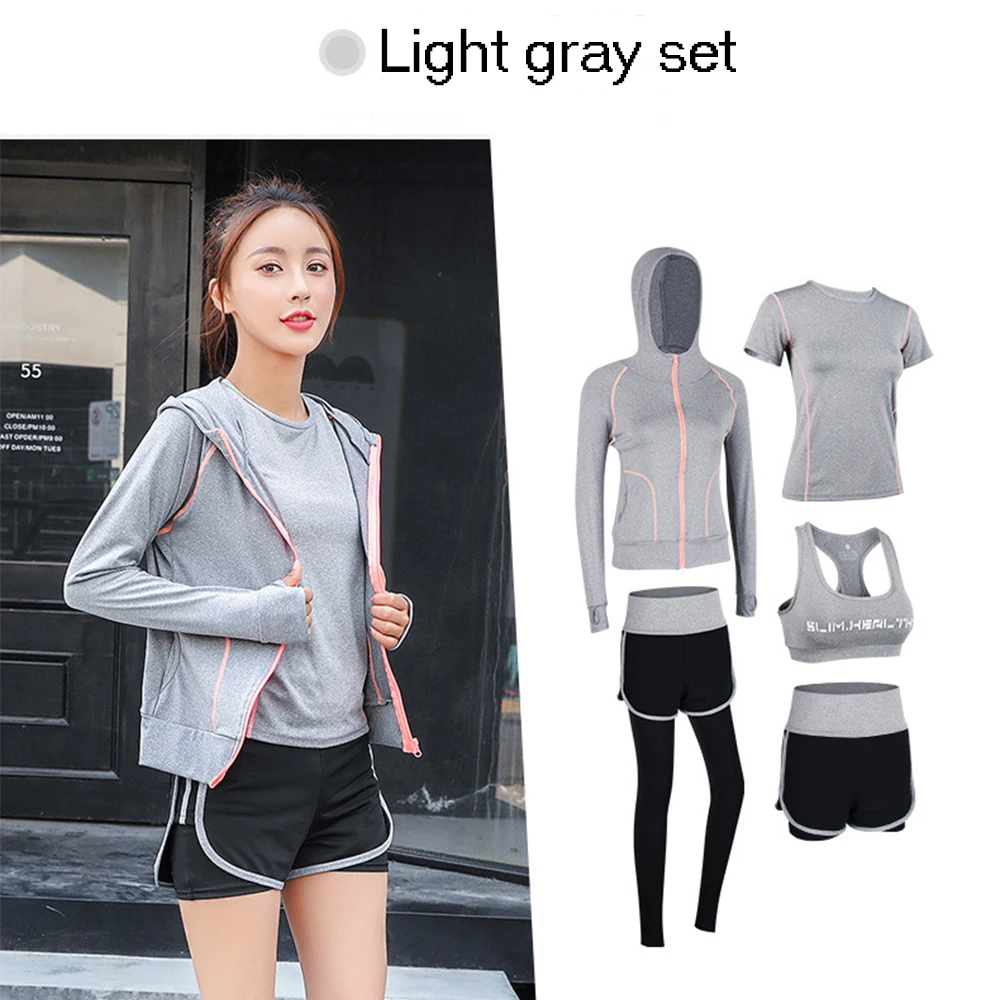 Женские Бесшовные штаны с высокой талией пальто капюшоном футболка бюстгальтер