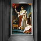 Портрет Наполеона, Классическая Масляная картина, печать на холсте, художественные принты, европейская Корта, настенные картины для гостиной, Настенный декор