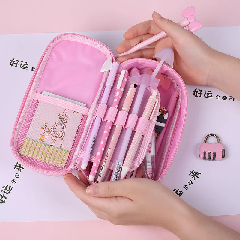 Симпатичный футляр для карандашей пароль большой емкости Пенал Kawaii Astuccio пенал