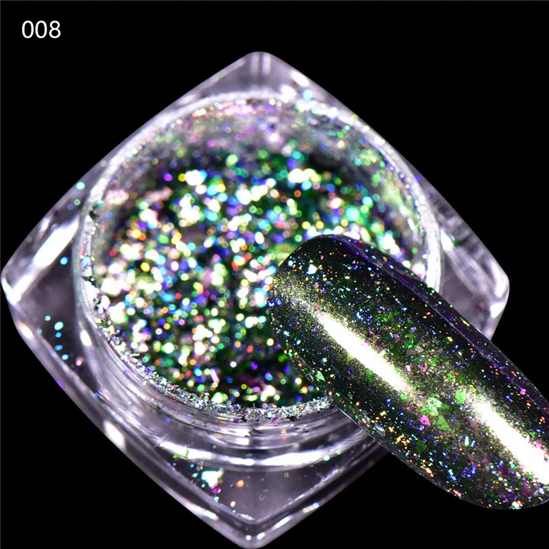 BeautyBigBang, 0,1 г, 12 цветов, блестящий блеск для ногтей, Звездный дизайн ногтей, пудра для маникюра Кончиков Ногтей, украшения, хромированная пудра для ногтей