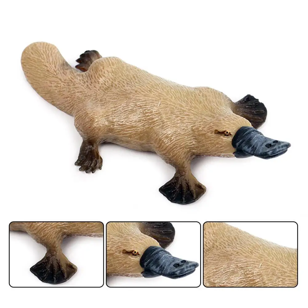 Реалистичная фигурка животного Platypus скульптурная модель настольное украшение