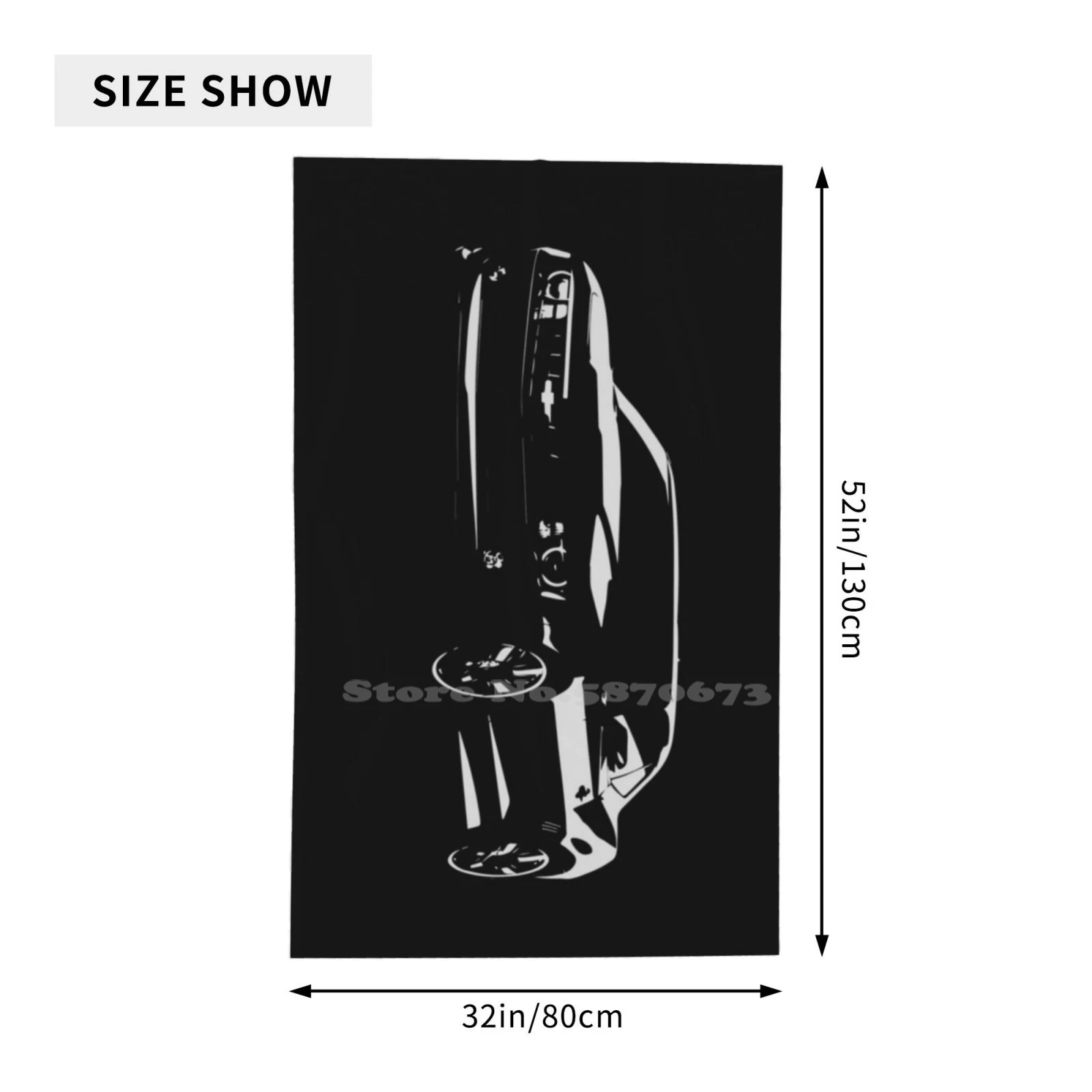 Черная вытянутая Chevy Camaro мягкая ткань из микрофибры полотенце для путешествий