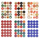 24 шт.компл. с рождеством, наклейка с календарем и цифрами, бумажная наклейка для печенья и конфет, наклейка s, ярлыки, Рождественский Декор