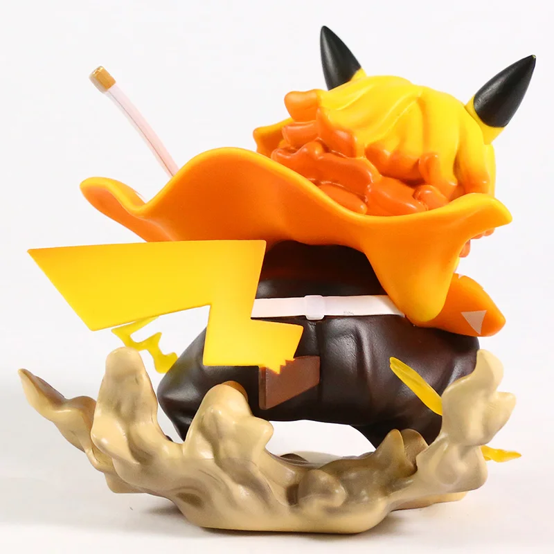 Игрушечная модель из ПВХ для косплея рассекающий демонов Zenitsu Agatsuma Pikachu | Игрушки