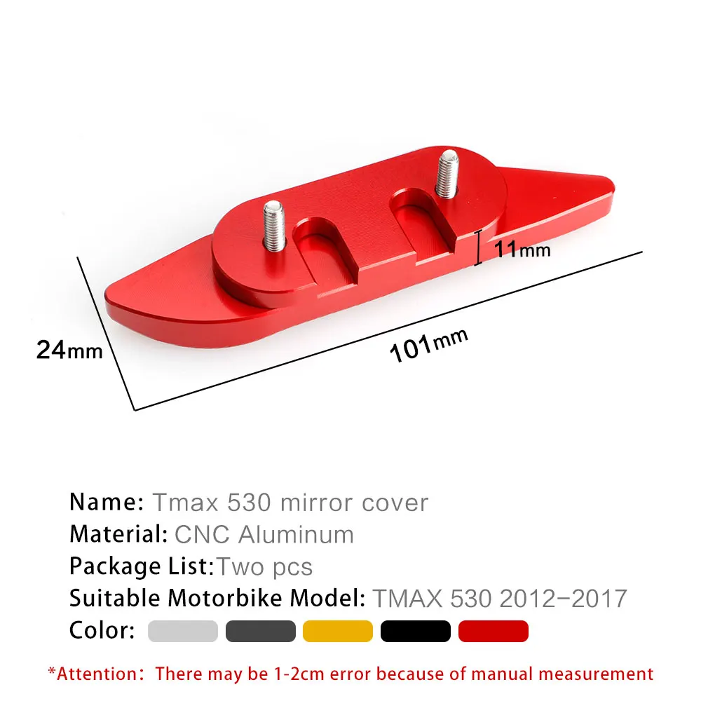 Запчасти для мотоцикла крышка с зеркальным отверстием Yamaha TMAX 530 T MAX SX/DX 2012 2013 2014 2015