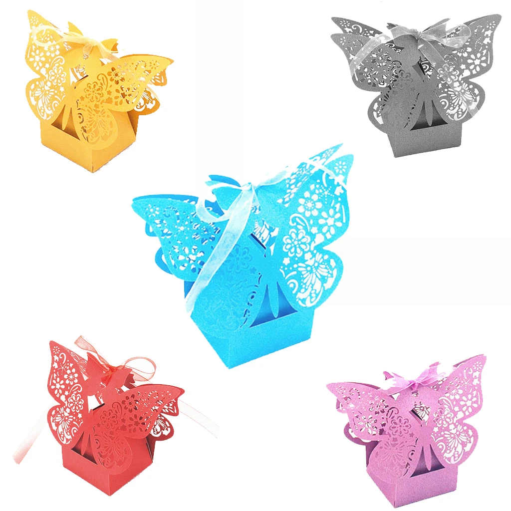 

Butterfly Hollow Candy Box 6 Color Sweets Presented To Friends Wedding Candies Box Baby Shower Gift Box Girl Unicorn Party Decor