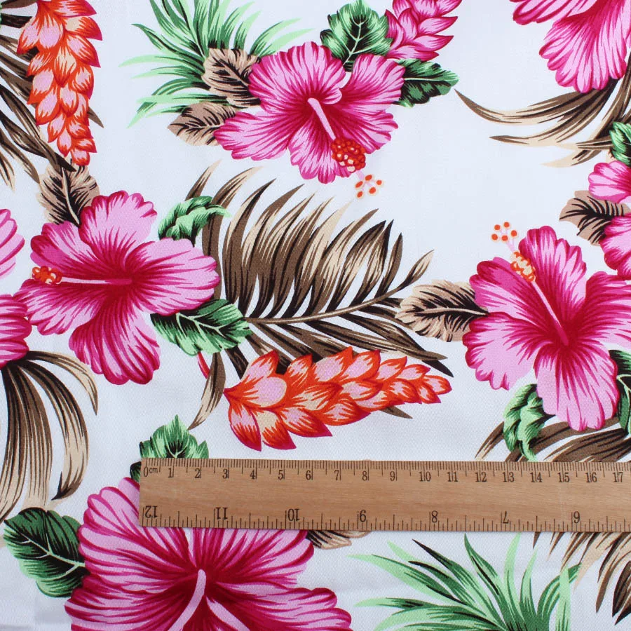 Кокосовый цветок печатная хлопчатобумажная ткань летнее платье Блузка материал