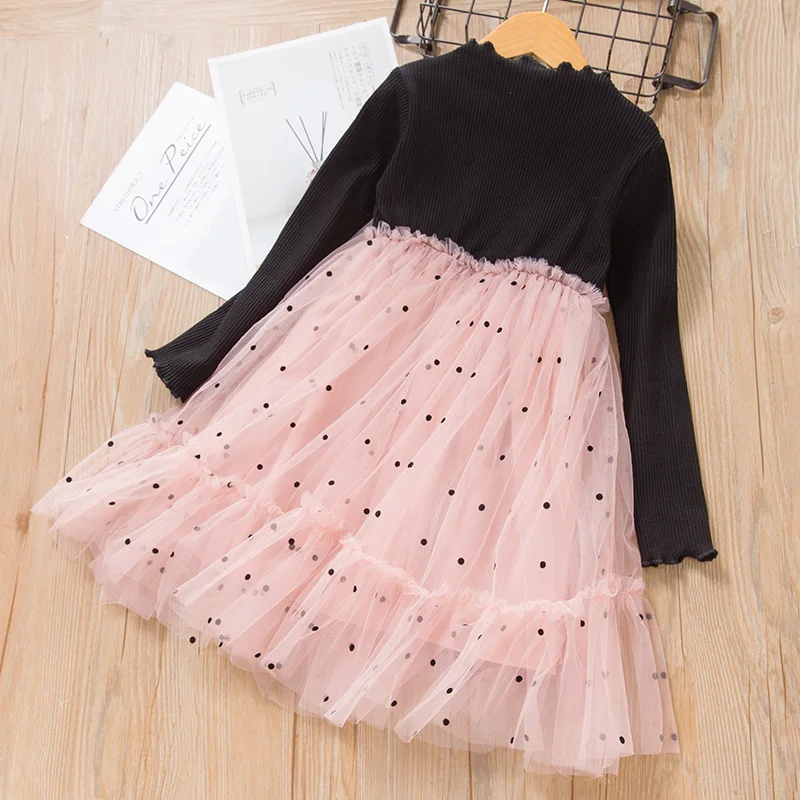 Платье для девочек Bear Leader платье вечеринок на весну и зиму вязанное в стиле