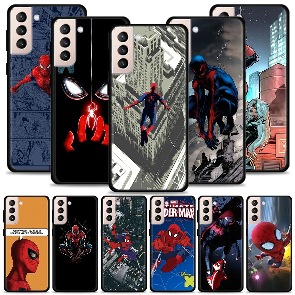 

Phone Case For Samsung Galaxy S20 S21 FE S21 S20 Ultra S10 Plus S10Lite 5G S10e S9 S8 S7 Fundas Silicone Coque Marvel SpiderMan