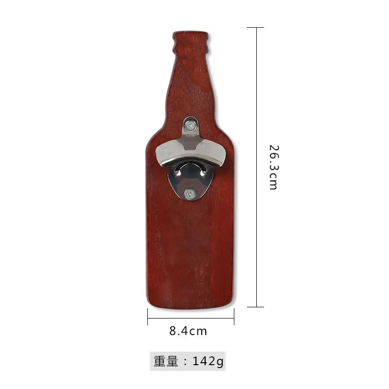 

Wooden Beer Bottle Opener Strong Magnetic For Fridge Mount Home Kitchen Decoration Environmental Protection Kitchen Supplies