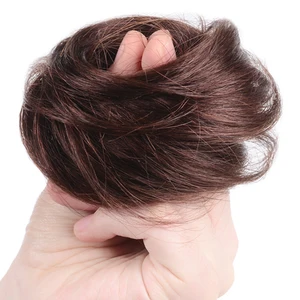 Бразильские вьющиеся шиньон Bybrbana, заколка для наращивания волос, булочка для невесты, 11 цветов, 100% человеческие волосы, не Реми