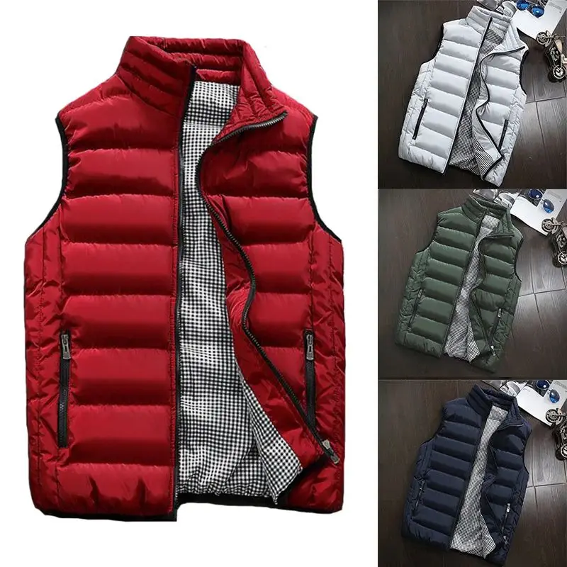 

Men New outdoor Spring Autumn Stylish 2021 Vest Mens Warm Sleeveless Jacket Men Winter Waistcoat Men's Vest Casual Coats