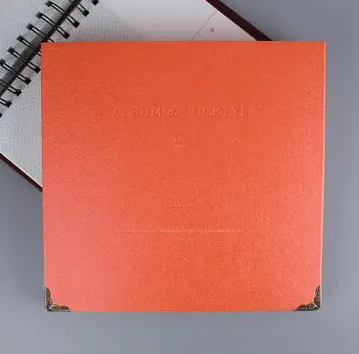 Мода DIY альбом концертных билетов сбор бумажных денег книга из искусственной кожи бумаги Interleaf фильм путешествия билетов коллекция альбом - Цвет: 8