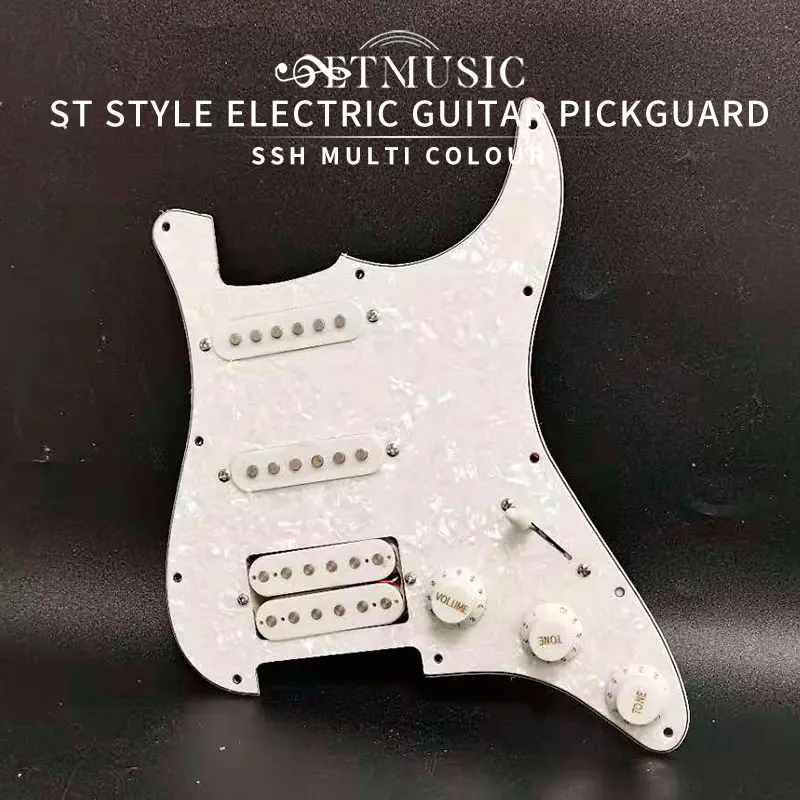 ssh geladen prewired elektrische gitarre schlagbrett pickup single coil pickups für fd st stil gitarre weiß perle free global shipping