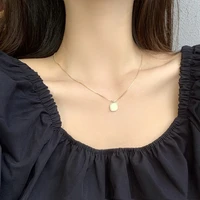 mihan modern jewelry square pendant necklace 2021 new design hot selling chain necklace for girl lady gifts