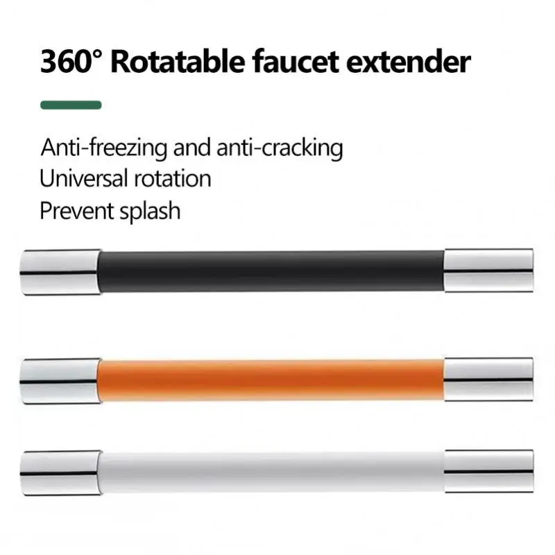 360 Rotation Splash-proof Universal Faucet Extension Extender Foaming Tube Free Bending Hardware Household Merchandise | Дом и сад