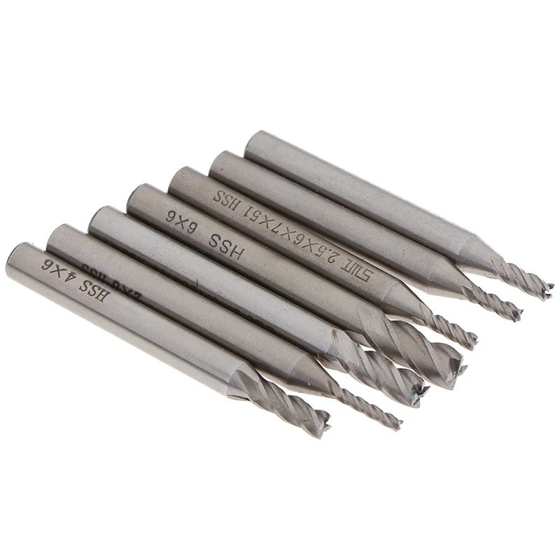 1 шт. твердосплавный прямой хвостовик 4 Флейта Фреза набор сверл