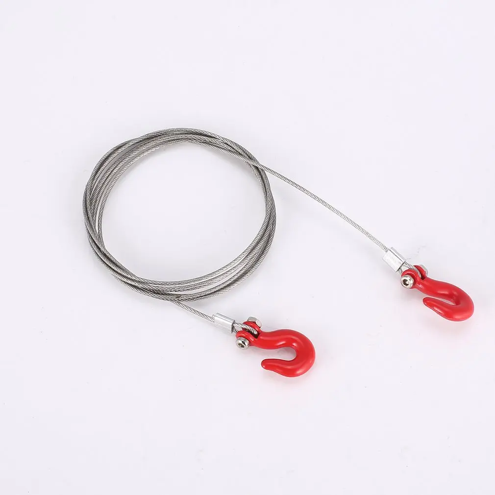 

Металлический крючок для прицепа RC 1/10, буксировочная цепь, скоба, провод для Axial SCX10 TF2, аксессуары для строительных автомобилей