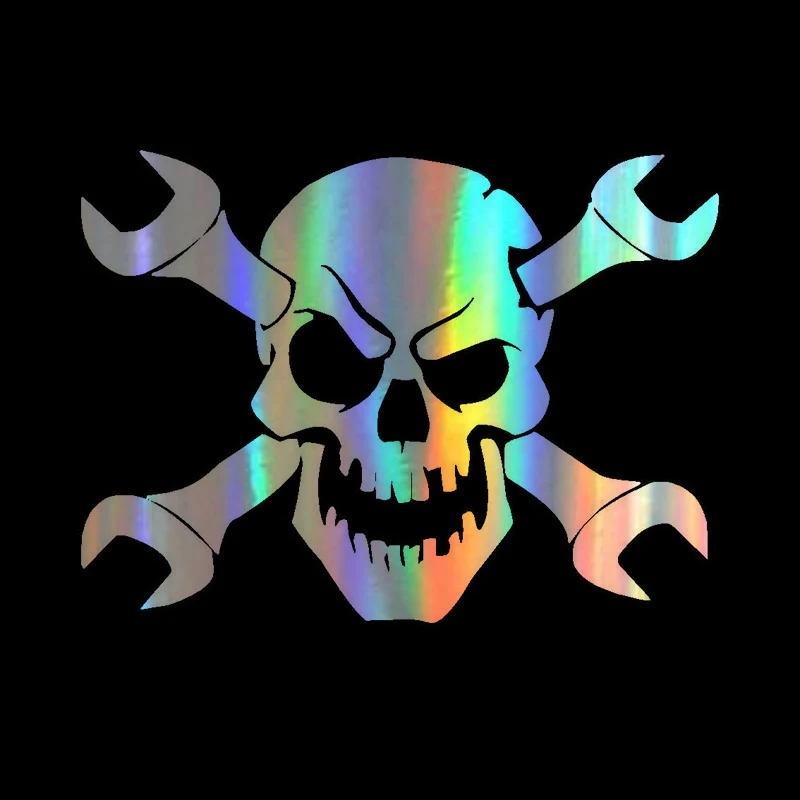 Автомобильные наклейки и с забавным черепом для бампера мотоцикла чехла царапин