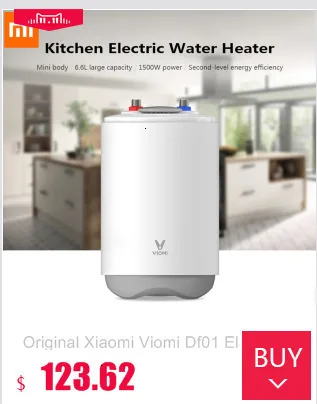 Электрический водонагреватель Xiaomi Viomi Df01, портативный водонагреватель для кухни, ванной комнаты, 6,6 л, 1500 Вт, портативный водонагреватель