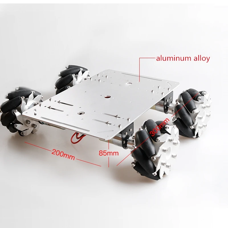 100mm Mecanum Wheel Smart Car Chassis with Control Kit+12V High Power 37 DC Motor DIY RC Drift Rotation Platform Toy | Игрушки и хобби